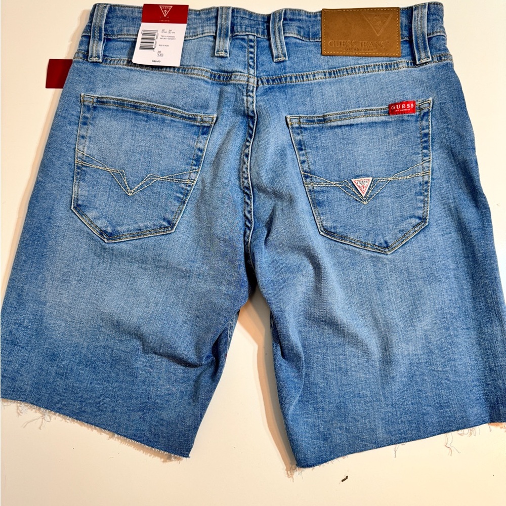 Guess Light Blue Jean Shorts - Unisex Waste 30